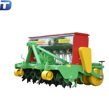 Agricultural no-till fertilizing wheat seeding machine