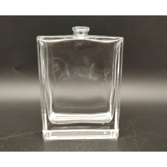 100ml clear square glass perfume bottle