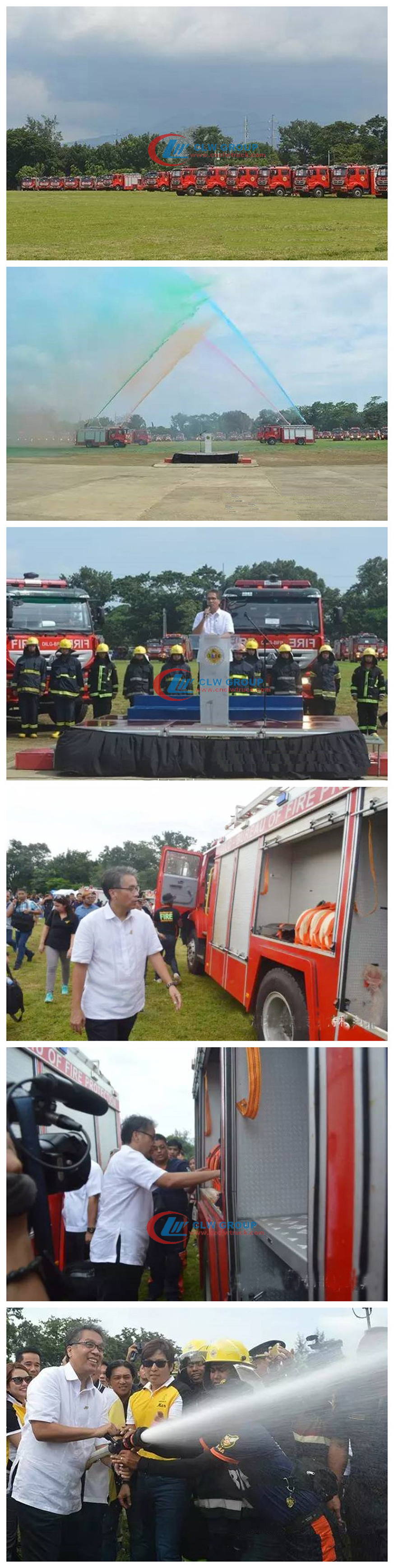 fire fighting truck delivery to phillippines