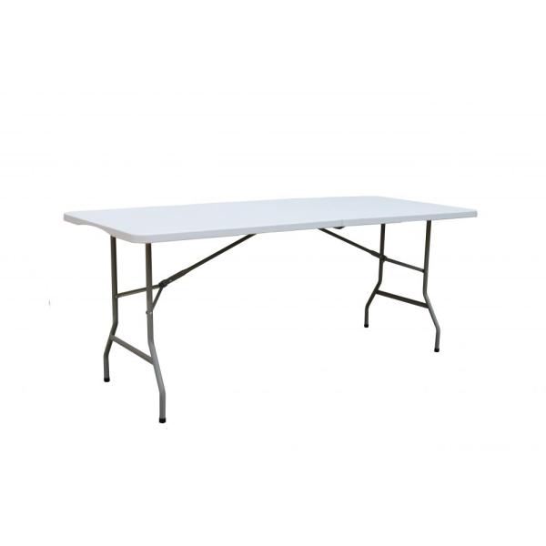 6ft Plastic Folding Table with Carrying Handle
