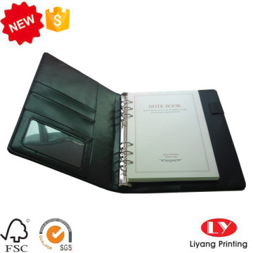 PU file Office Notebook with Logo Stamping