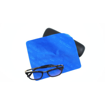 full size embossed microfiber cloth for eyewear cleaning