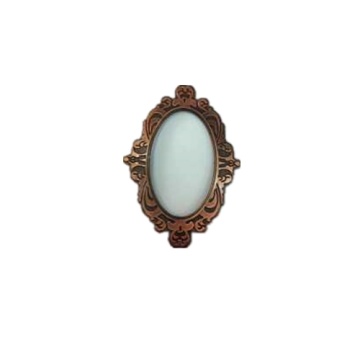 Light Extravagance Woodern Carving Frame Mirror