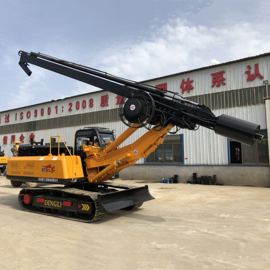 Crawler type square rod diesel rotary drilling rig