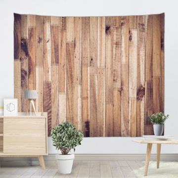 Vintage Planks Tapestry Wall Hanging Vertical Brown Striped Wooden Board Wall Tapestry for Livingroom Bedroom Dorm Home Decor