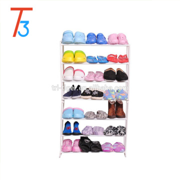 21 pair stackable metal shoe rack
