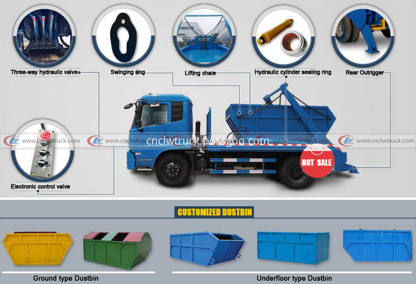 swing arm garbage truck