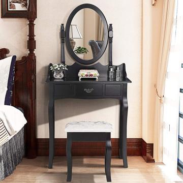 Black New design Wardrobe Dressing Table Designs