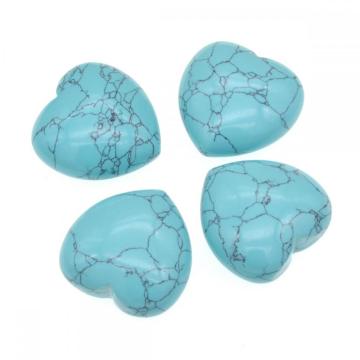40X40X20MM Turquois Heart  for women Chakra healing Jewelry without hole