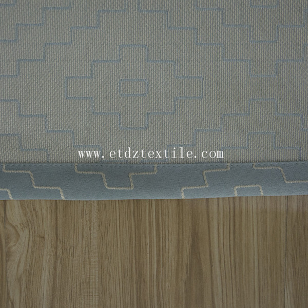 Embroidery grommet fabric curtain