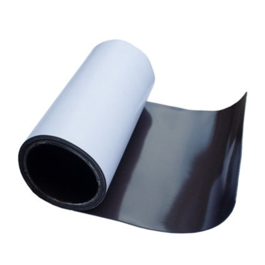 Rolls of flexible rubber magnet sheet