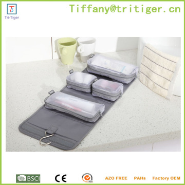 factory customize Promotional Hanging Travel tote Cosmetic Toiletry Pouch Bag men toiletry bag