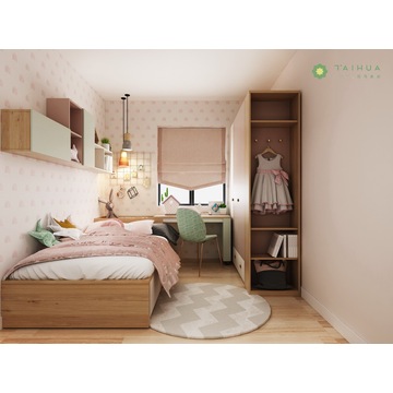 Customized Kid's Bedroom Pink and Light Green