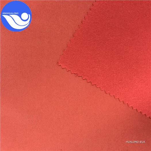 Polyester super poly gold knit fabric