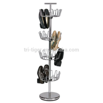 wholesale 4 tier revolving metal wire shoe rack,tree shoe rack