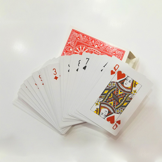 Plastic material advertising poker with custom logo