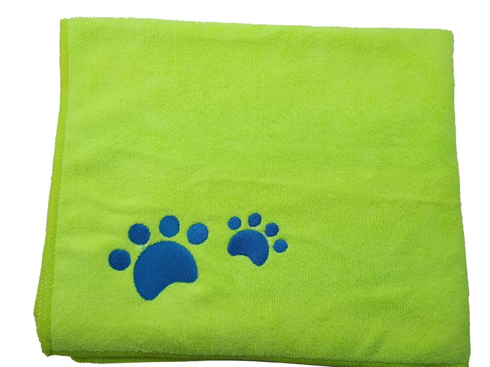 S Embroidery Bath Towel For Dog