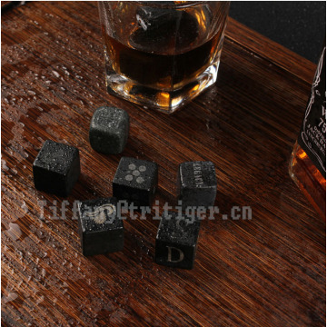 Marble basalt 8 pcs rocks /high quality whiskey stone /whiskey cube stone