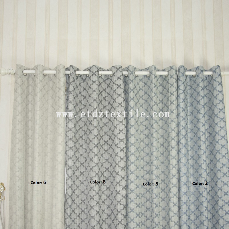 polyester jacquard curtain colors 6001