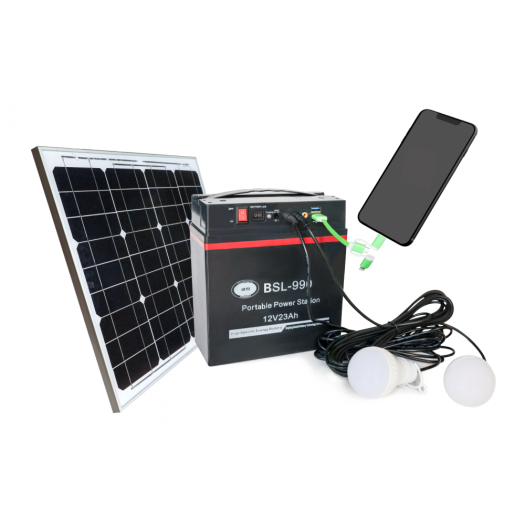 Portable emergency power supply with LCD