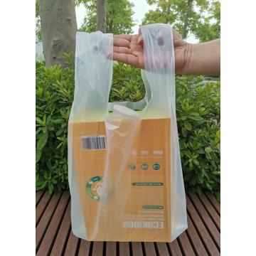 EN13432 Compostable Supermarket Plastic Carrier Bags