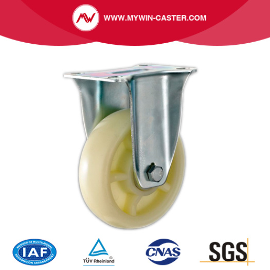 Plate Rigid White PP Industrial Caster