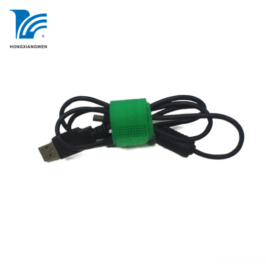 Self Locking Hook Loop Cable Tie Green