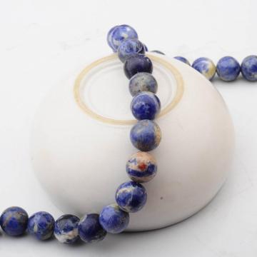 14MM Loose natural Gemstone Sodalite Round Beads for Making jewelry