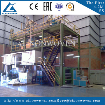 China the biggest AL-4200mm SS beam nonwoven fabric making machine