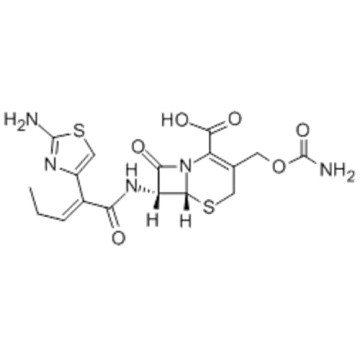 (6R,7R)-3-[[(Aminocarbonyl)oxy]methyl]-7-[[(2Z)-2-(2-amino-4-thiazolyl)-1-oxo-2-pentenyl]amino]-8-oxo-5-thia-1-azabicyclo[4.2.0]oct-2-ene-2-carboxylic acid CAS 135889-00-8