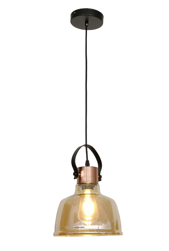 Glass Amber Lamp