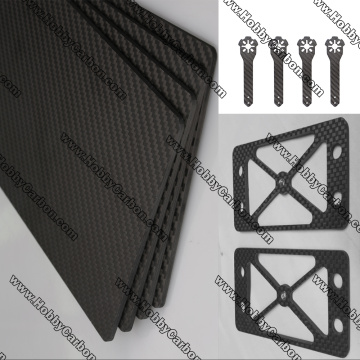 customized CNC cutting carbon fiber sheet