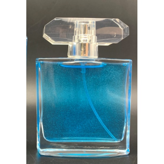 50ml Popular Clear Luxury Perfume Glass Square Bottle