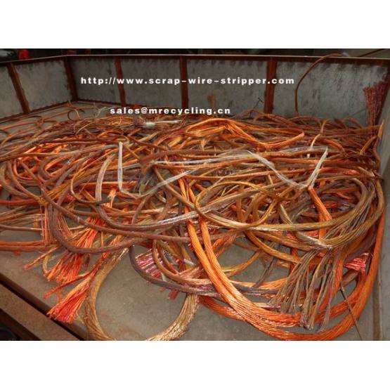 stripping copper wire for recycling