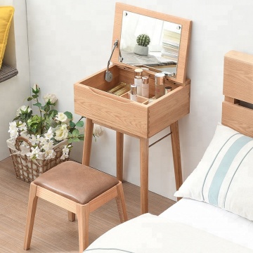 oak wood model vanity  dressing table