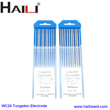 WC20 tungsten welding electrode Cerium Tungsten Electrode