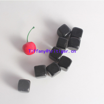 Wholesale 20mm Whisky stones Obsidian cube rocks black whisky stones