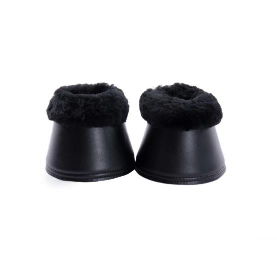 Sheepskin neoprene horse bell boots