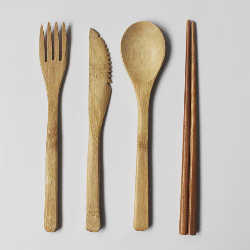 bamboo tableware set