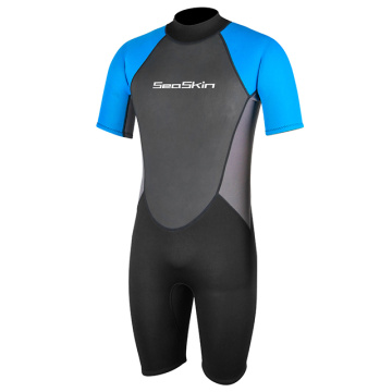 Seaskin Shorty Wetsuit Men 3mm For Scuba Diving