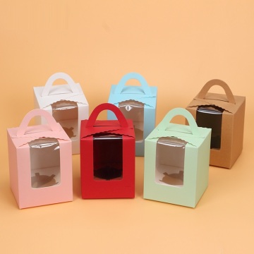 Single paper cupcake box wholesale