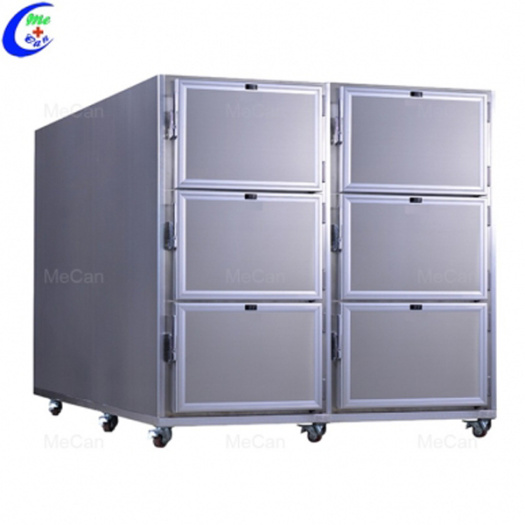 6 Bodies Stainless Steel Mortuary Coolers Cabinets