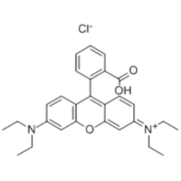 Xanthylium,9-(2-carboxyphenyl)-3,6-bis(diethylamino)-, chloride (1:1) CAS 81-88-9