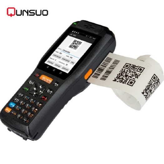 3.5inch handheld rugged pda with mobile printer