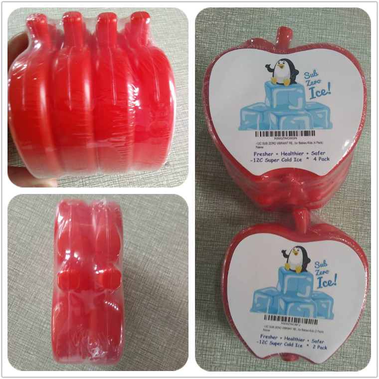 Apple shape gel cold pack