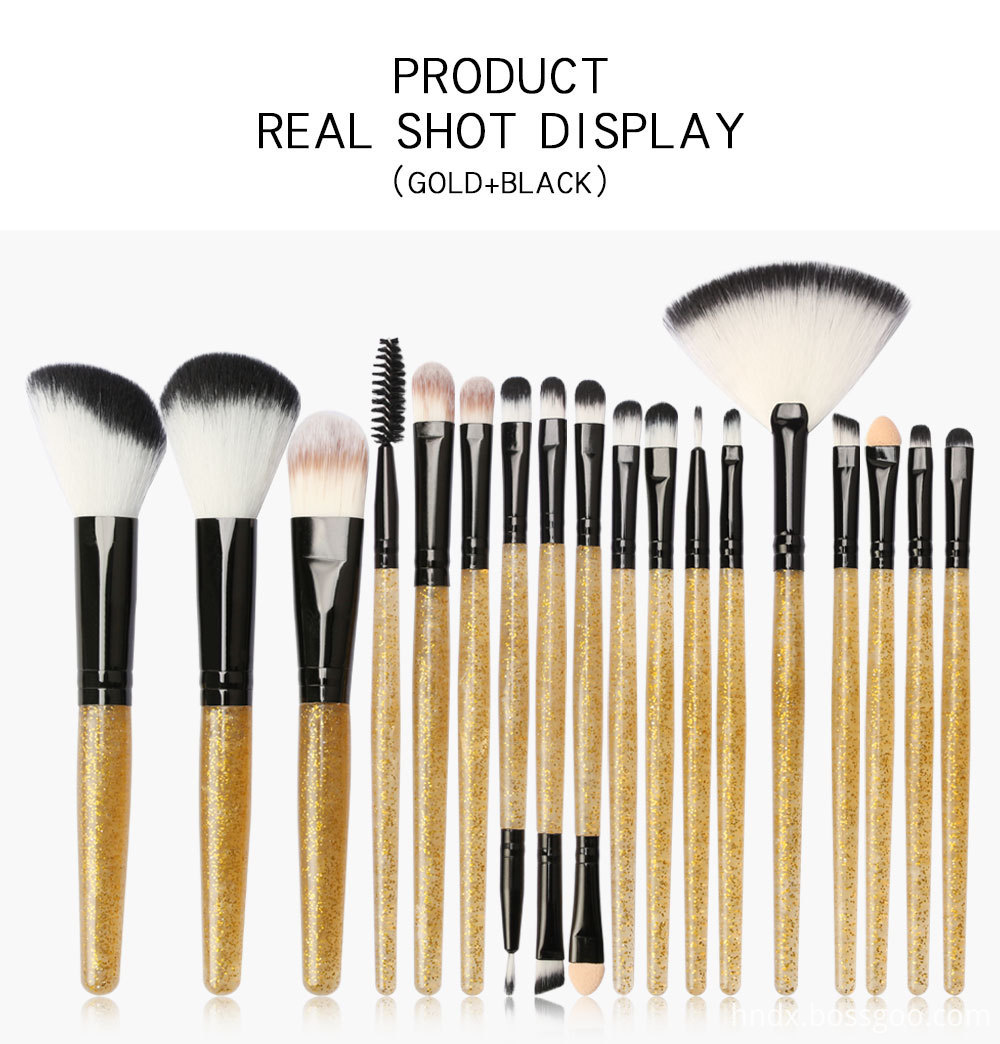 Crystal Handle Makeup Brushes Set