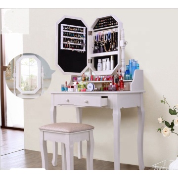 Factory Mirror Furniture Wooden Mirrored Dressing Table