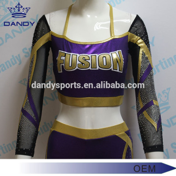 Custom Purple Mystique Cheerleading Clothes