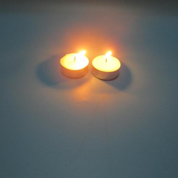 Pure wax10g  white unscented tea light candle