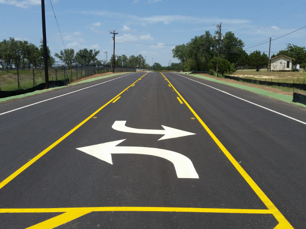 thermoplastic-road-markings-with-coated-glass-beads
